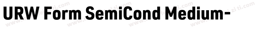 URW Form SemiCond Medium字体转换